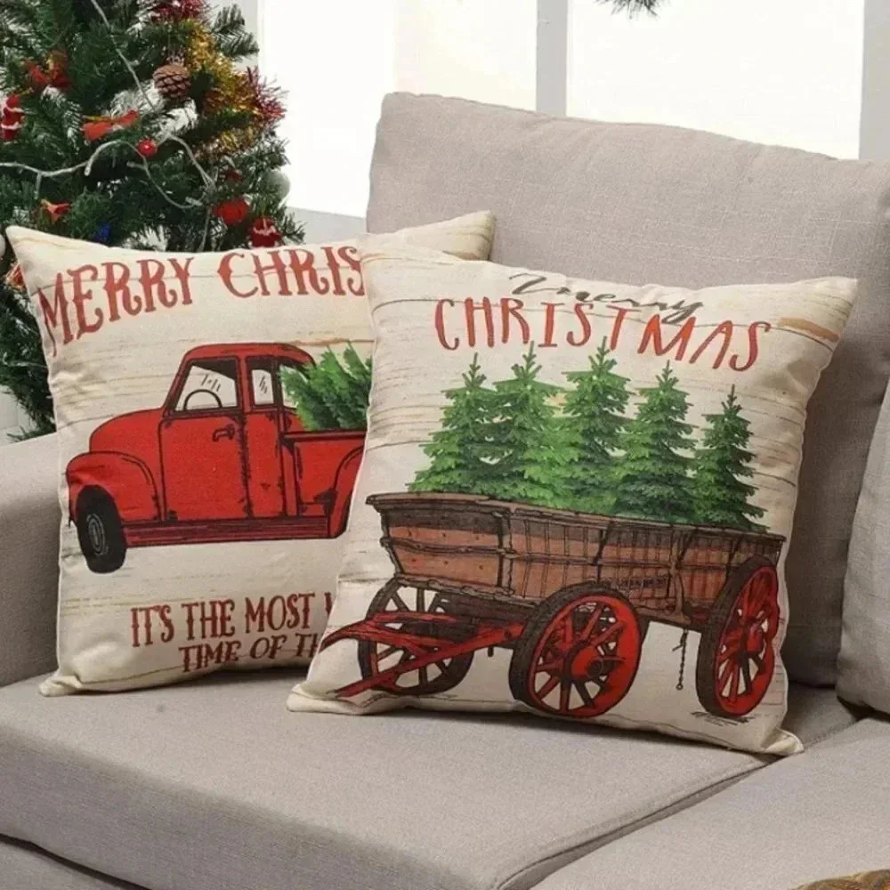Christmas Throw Pillow Covers 18x18